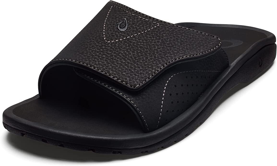 OluKai Nalu Slide Sandals Men\'s 10332-4040  Black  Water Resistant