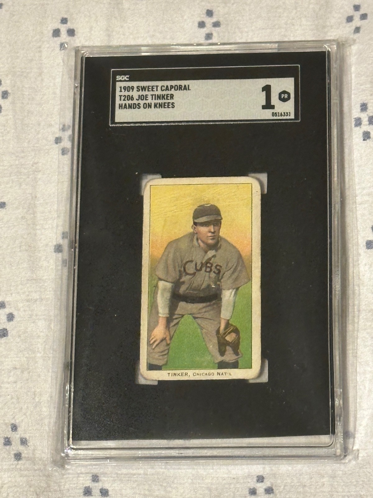 T206 Sweet Caporal Joe Tinker SGC 1 T206 Sweet Caporal Joe Tinker SGC 1