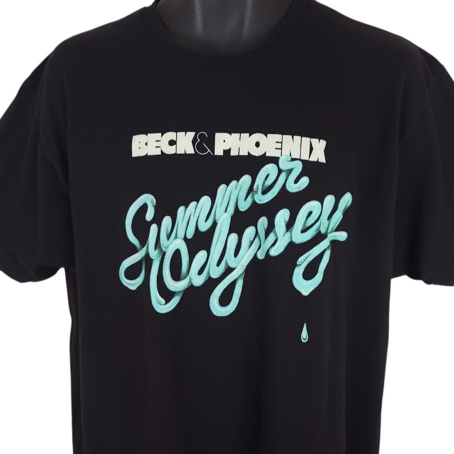 Beck & Phoenix T Shirt Mens Size XL Black Summer Odyssey Tour Band Tee Beck & Phoenix T Shirt Mens Size XL Black Summer Odyssey Tour Band Tee