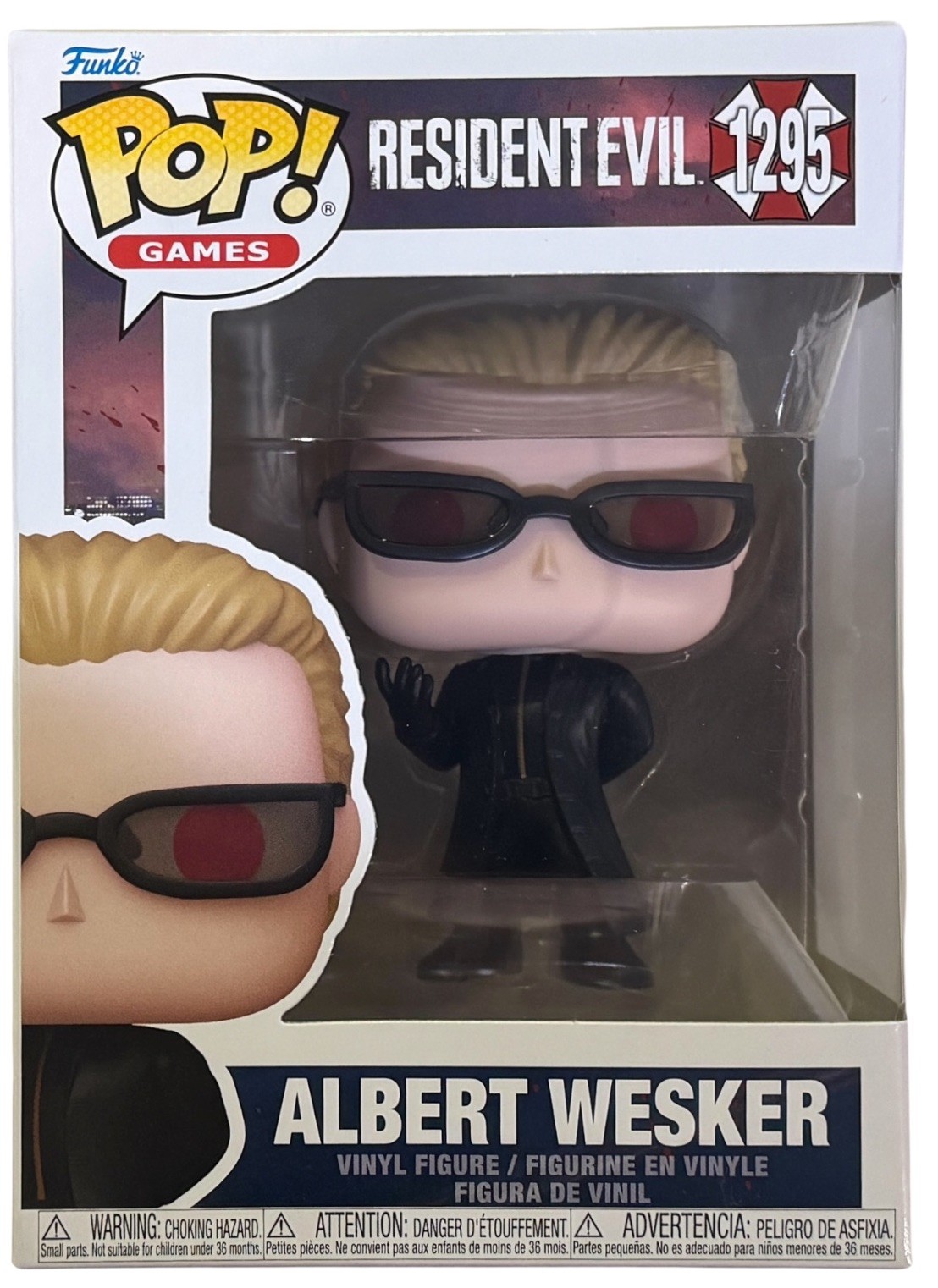 Funko Pop Games: Resident Evil - Albert Wesker  #1295 New In Hand + Protector