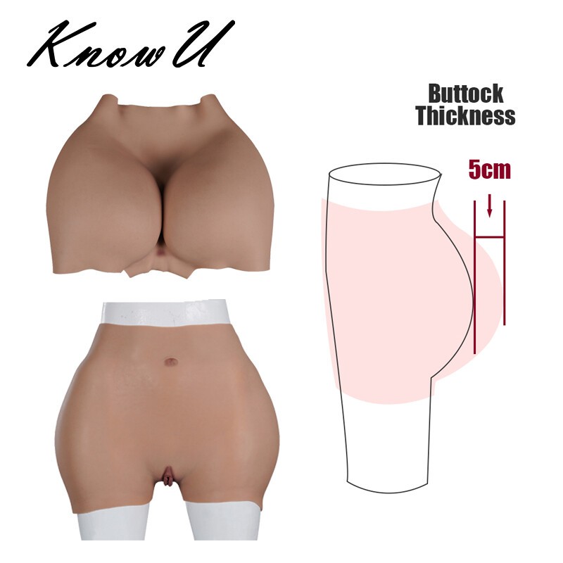 KnowU Silicone Panty Thick Hip Pad Full Hip Pants For Cosplay Crossdresser US
