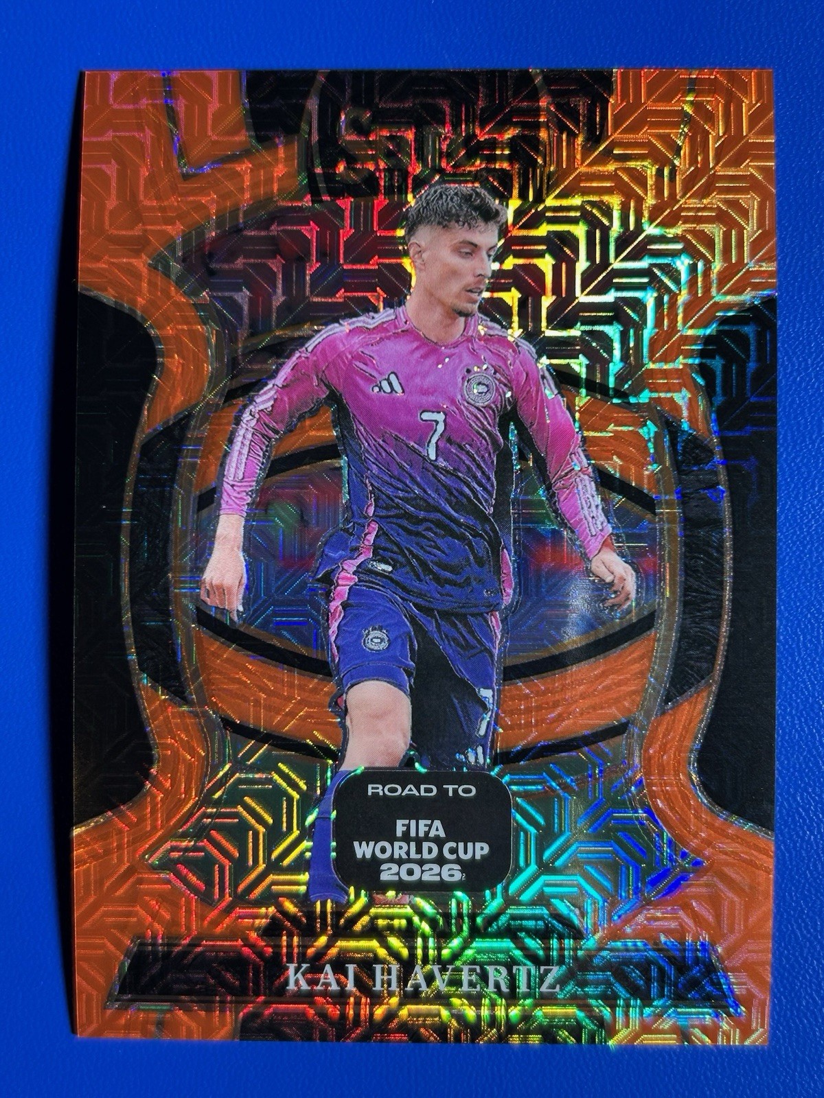 2025-26 Panini Select Road to FIFA World Cup #2 Kai Havertz Orange Mojo #/825