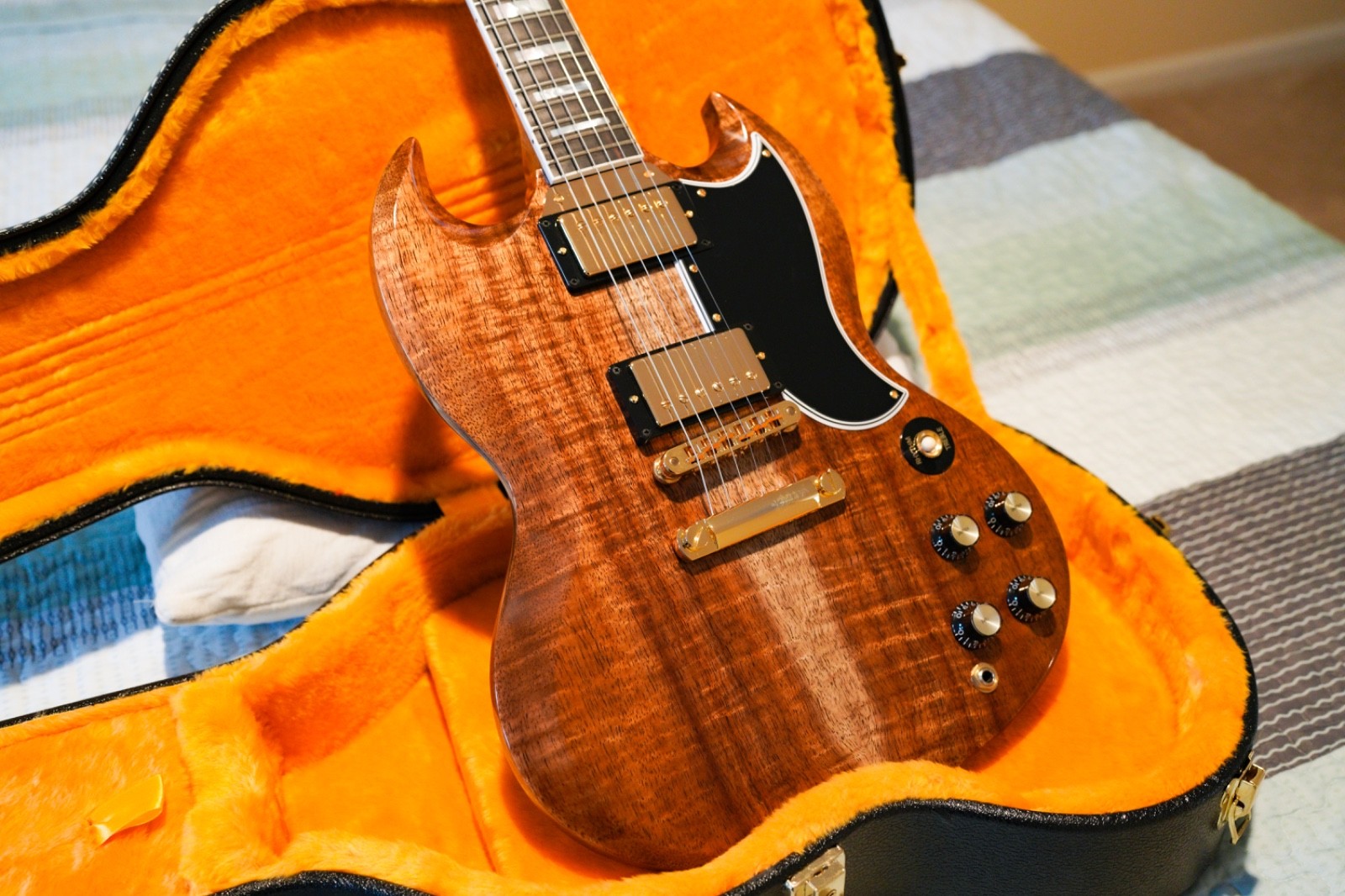 2026 Gibson Custom Shop Limited Edition SG Koa Top Electric Guitar — MSRP $6,999