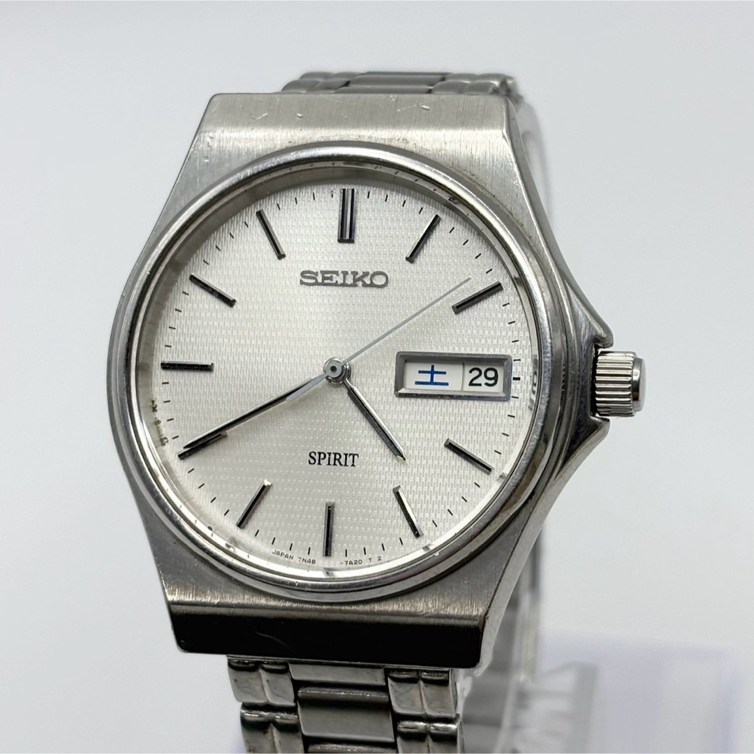 Working 93s Vintage Seiko Spirit Day Date Men\'s Watch QZ