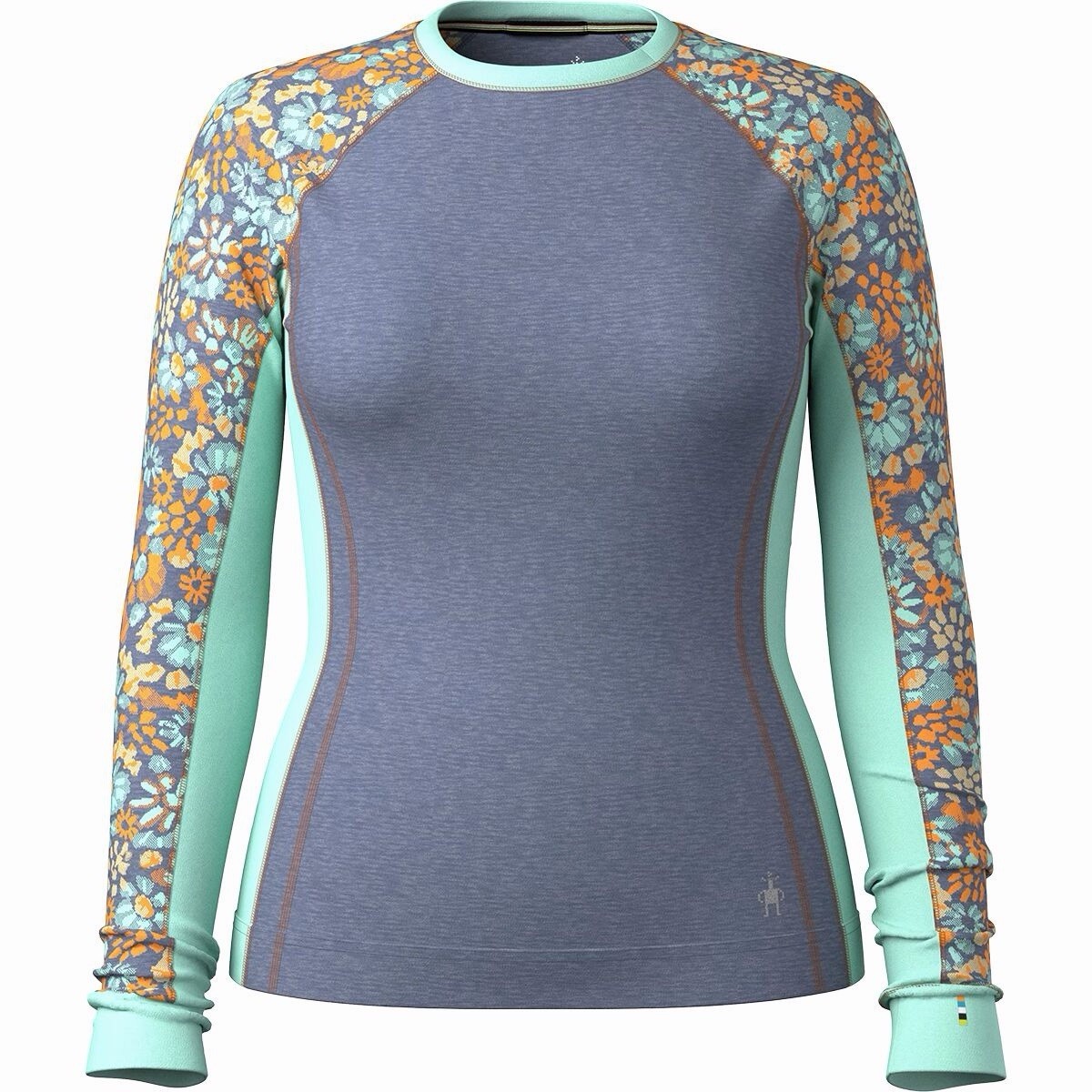 Smartwool Women\'s Classic Thermal Crew, Nightfall Blue Heather-Medium -New