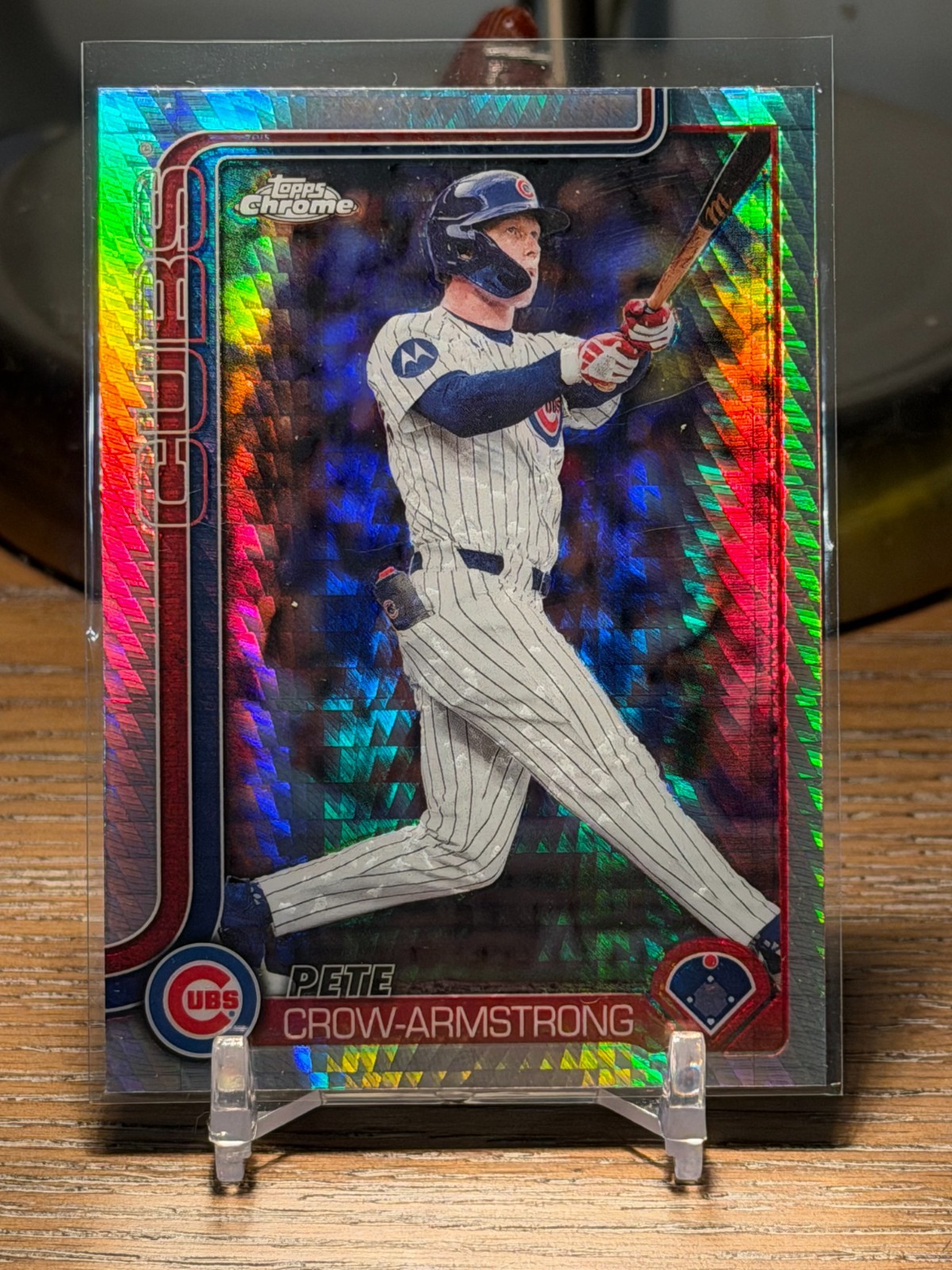 2025 Topps Chrome Update PETE CROW-ARMSTRONG Chicago Cubs PRIZM REFRACTOR #USC76