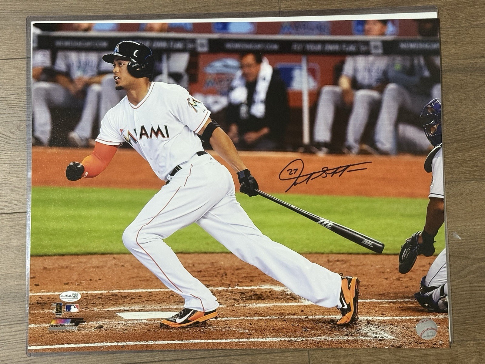Giancarlo Stanton Signed Licensed Photo File 16X20 JSA Certified Giancarlo Stanton Signed Licensed Photo File 16X20 JSA Certified