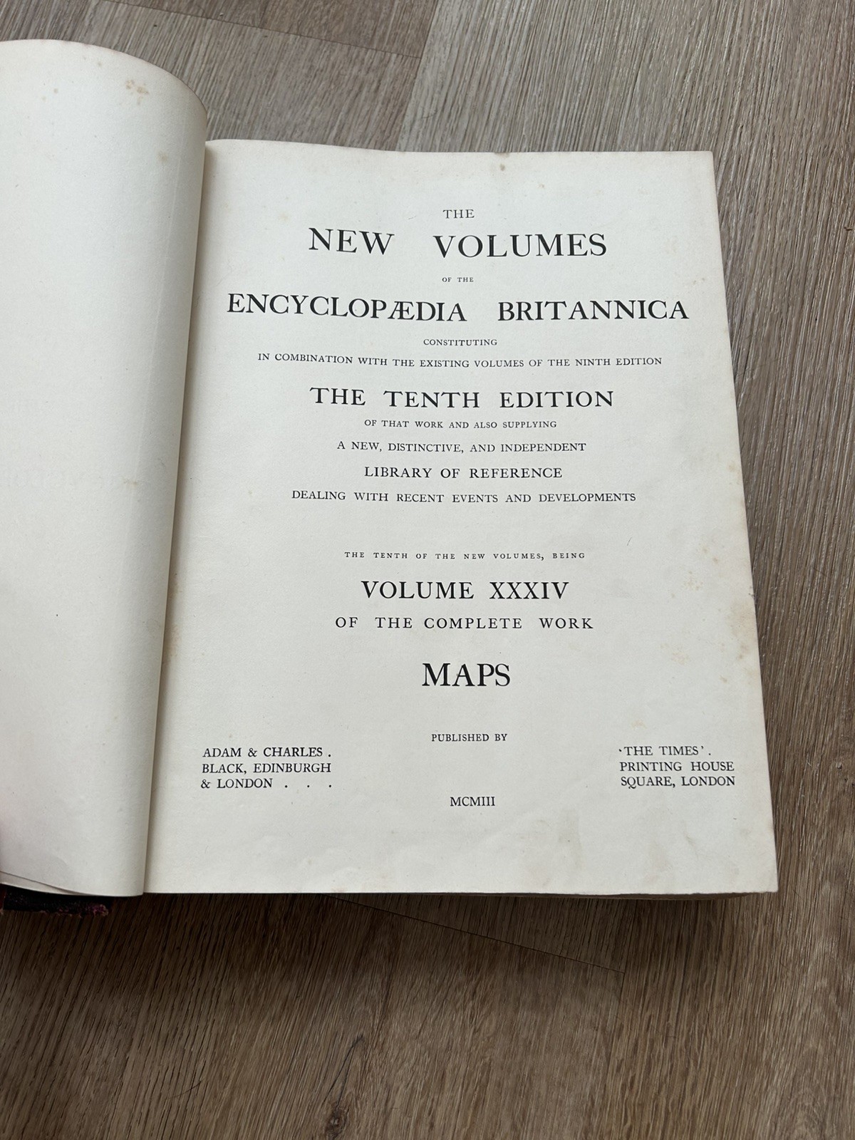 Encyclopaedia Britannica 10th edition vol 34 maps printed 1903 Encyclopaedia Britannica 10th edition vol 34 maps printed 1903