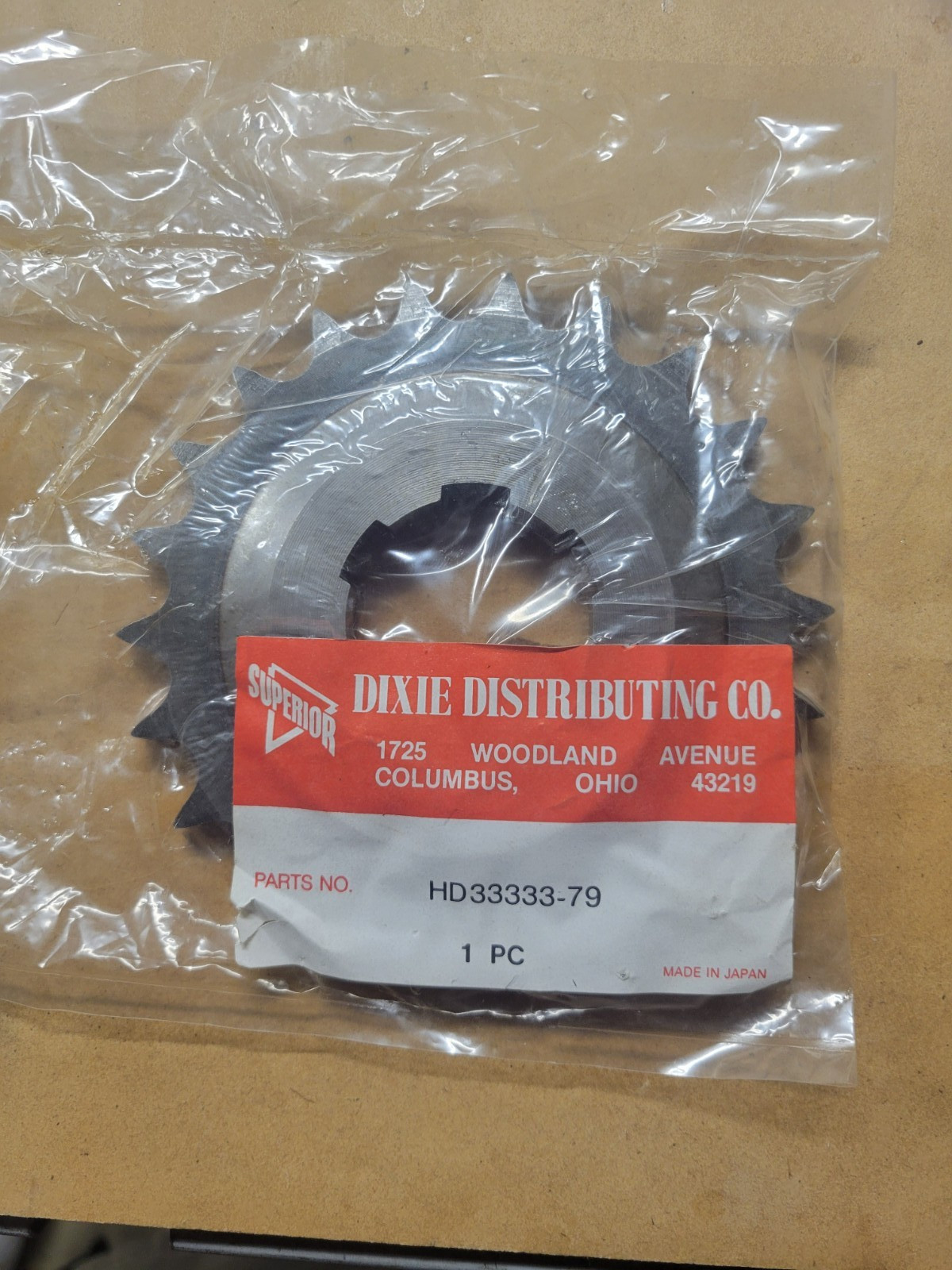 NOS Superior Harley 33333-79 22T Transmission Sprocket FLT FXR Dixie Japan