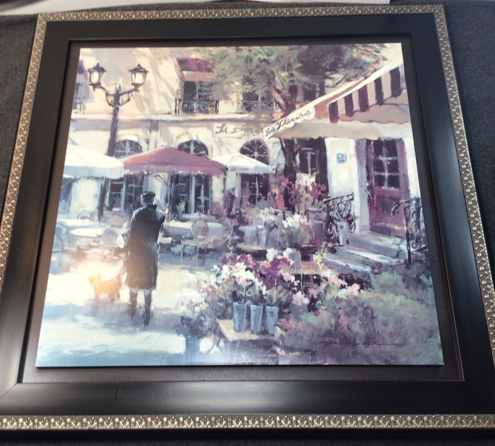 Brent Heighton,“Floral Promenade”, Framed, Art Print 25x25”