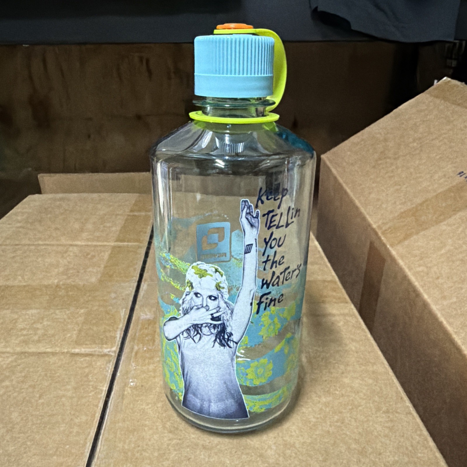 Hayley Williams Reverb Nalgene Water Bottle with Zissou lyrics