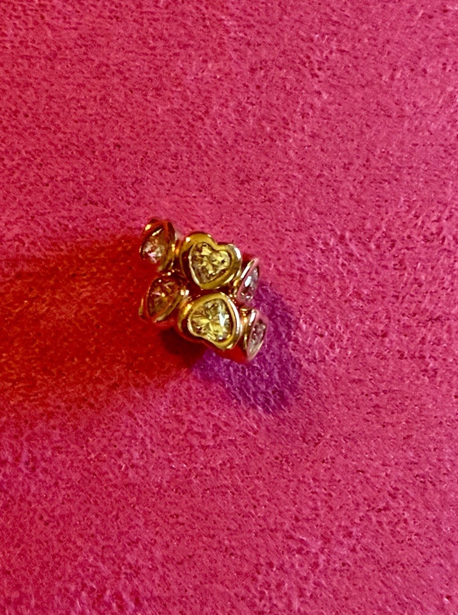 Set Of Two Pandora Rose Gold Space In My Heart Sparkling Spacers
