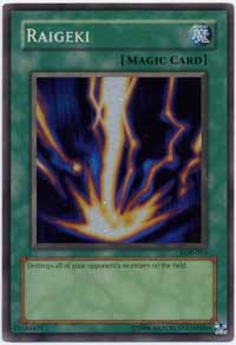 Raigeki - LOB-053 - Super Rare - Unlimited Edition Heavily Played