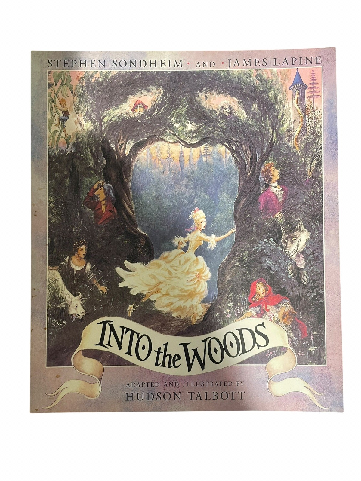Into the Woods Sondheim & Lapine Signed by Illustrator Hudson Talbott Autograph