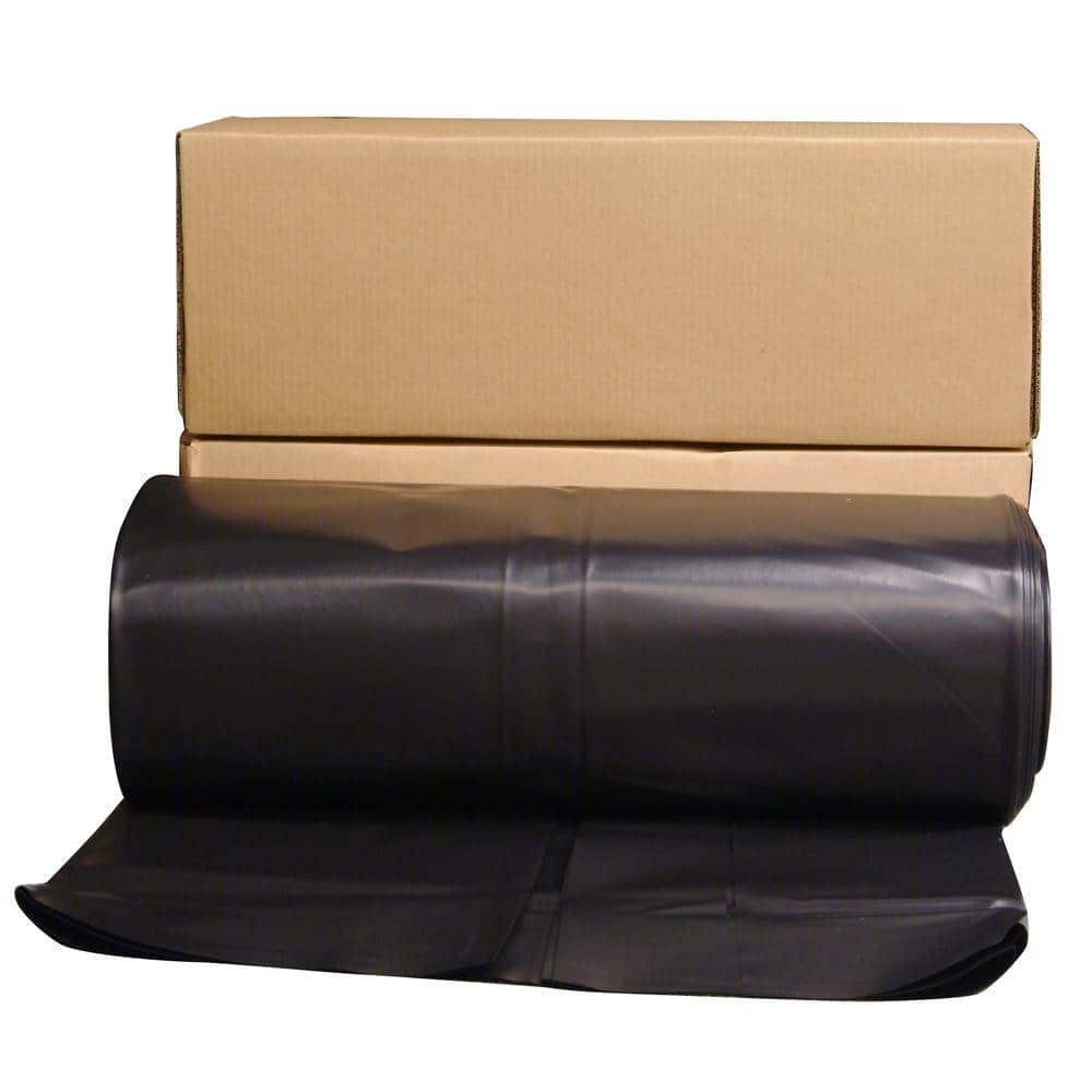 Husky 12 ft. x 100 ft. Black 6 mil Plastic Sheeting