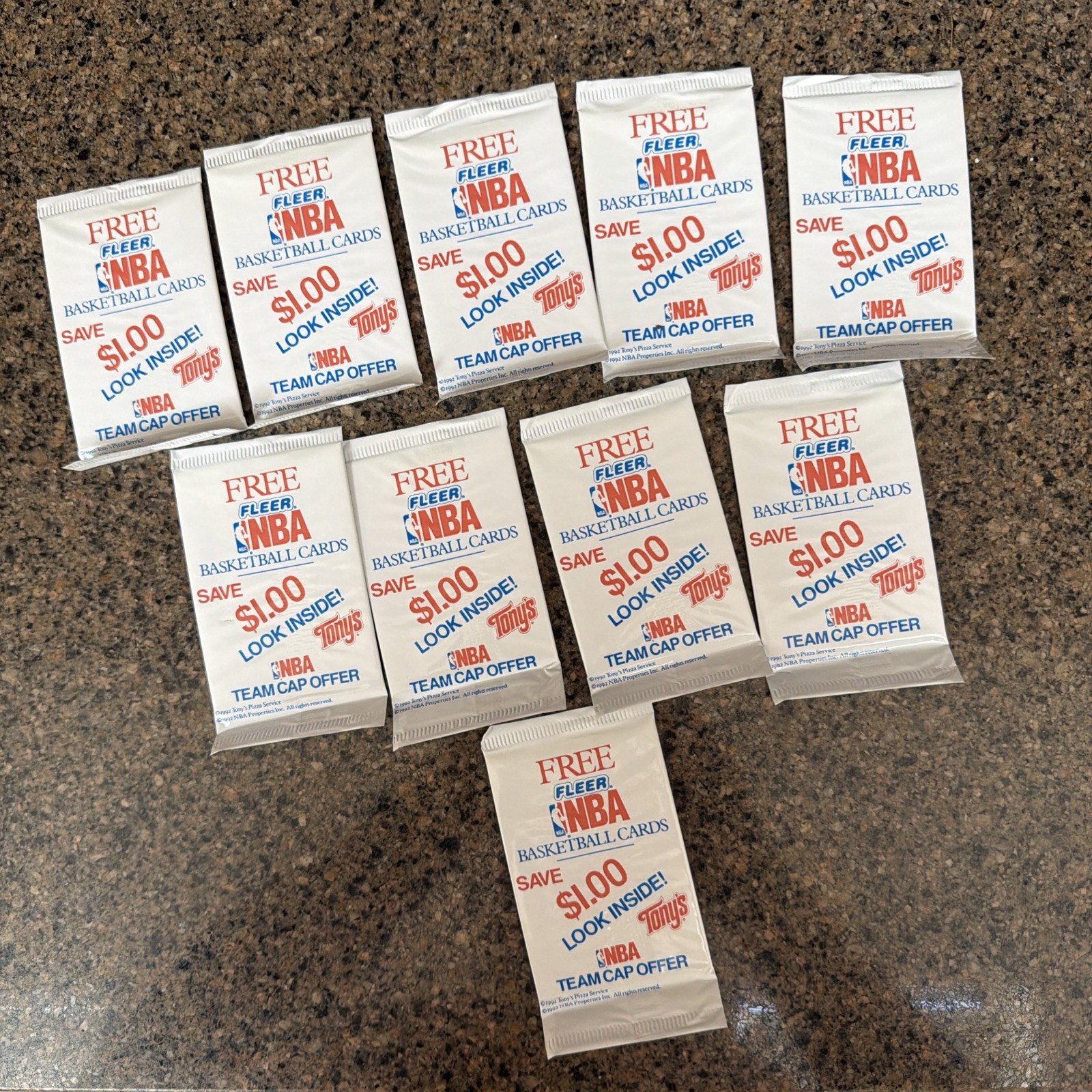 Fleer NBA 92'-93' UNOPENED Retail Promo Packs 10 Packs/20 Total Cards Fleer NBA 92'-93' UNOPENED Retail Promo Packs 10 Packs/20 Total Cards