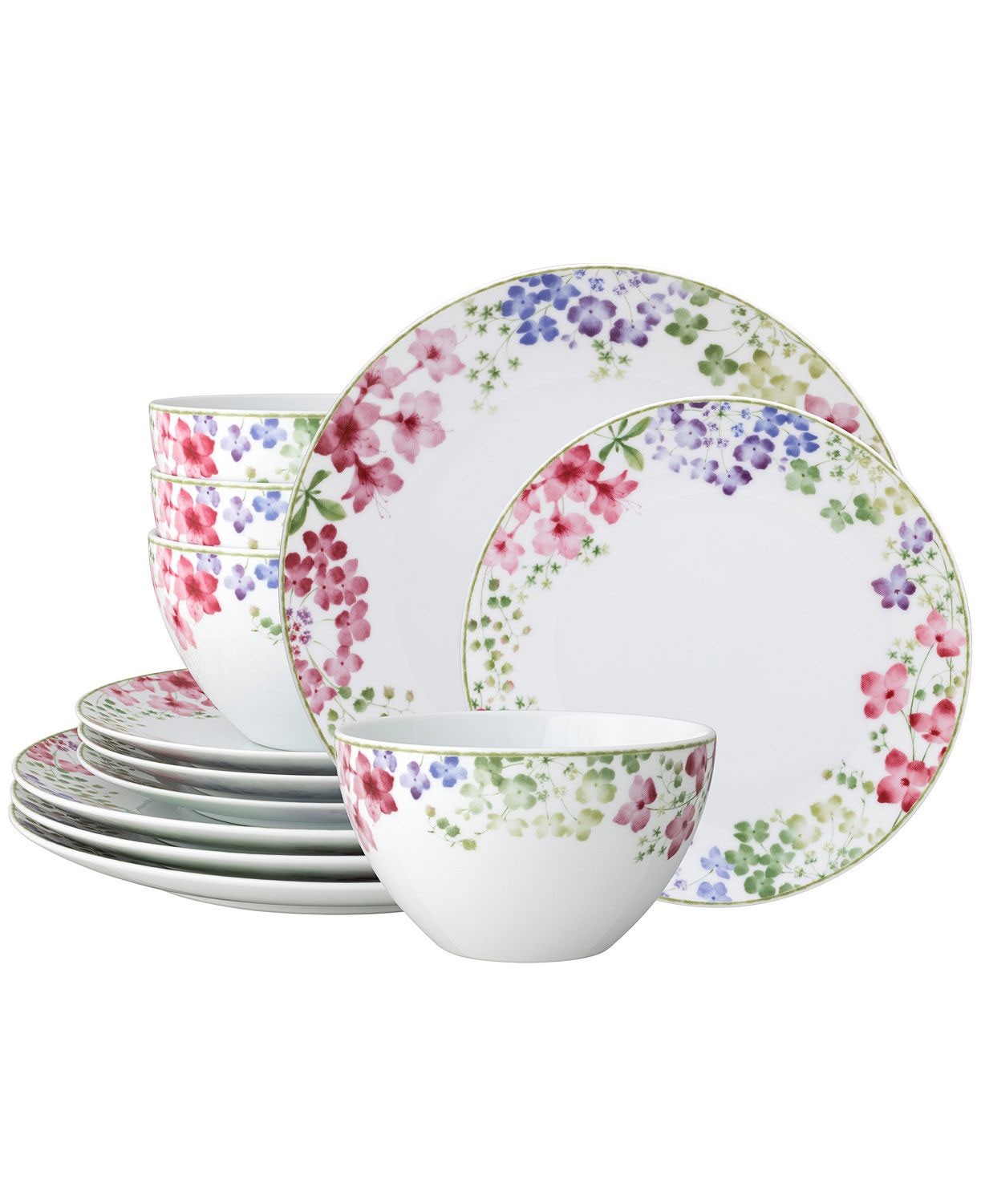 Noritake Bloomington Road 12-Piece Dinnerware Set Service for 4 - NIB