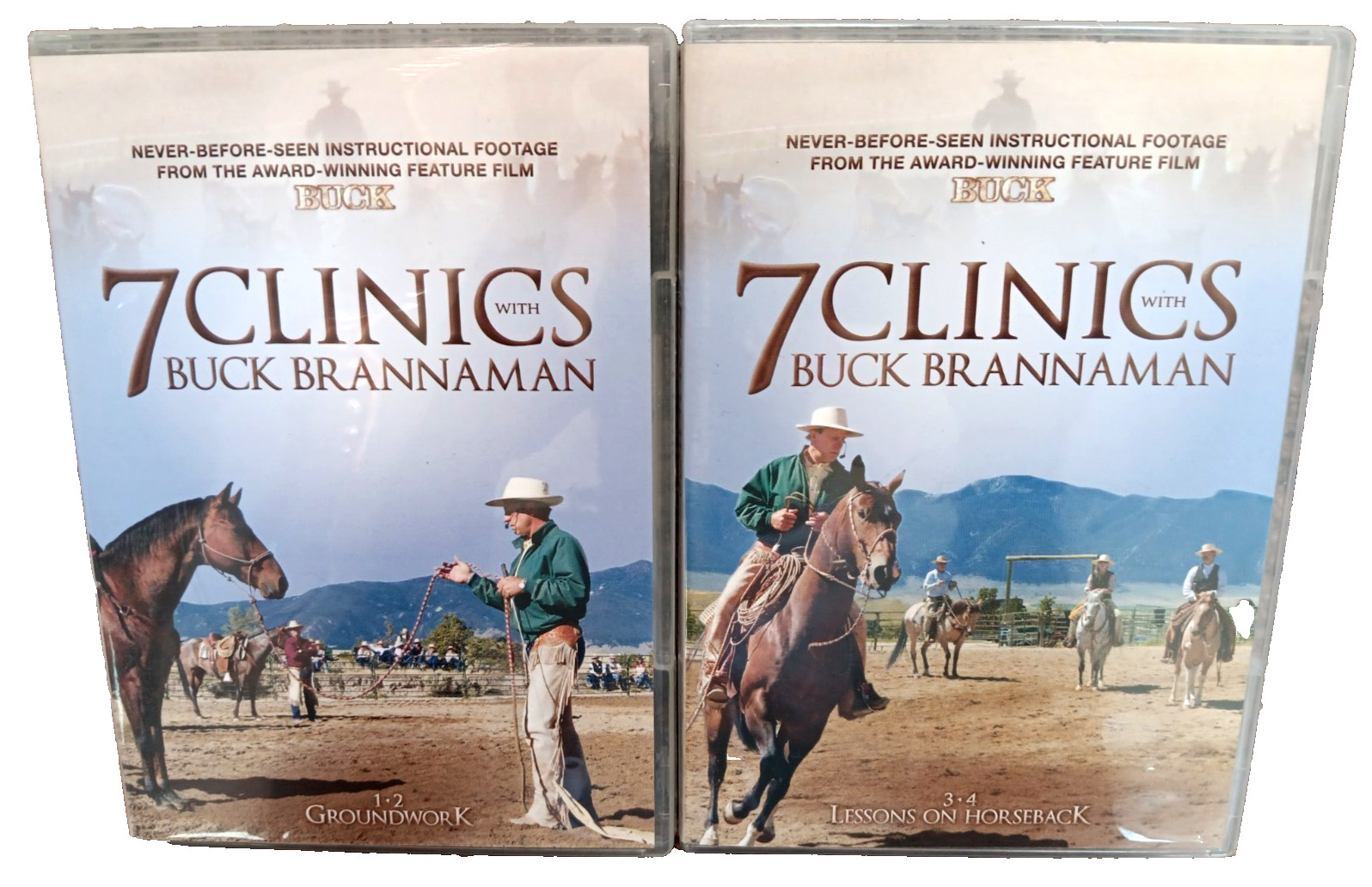 7 Clinics with Buck Brannaman - Groundwork 1-2 and Lessons on Horseback 3-4