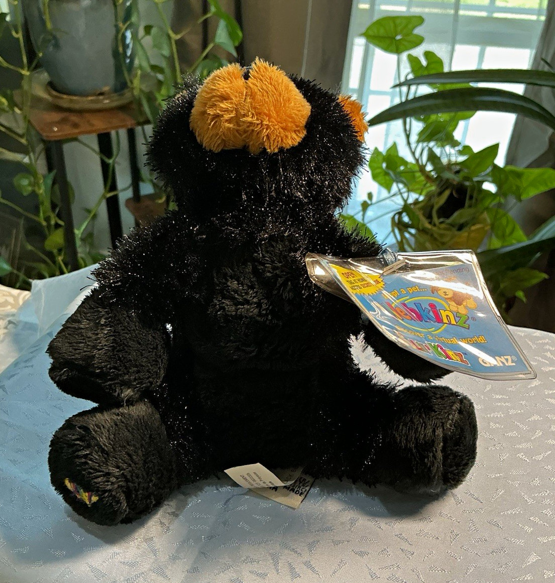 GANZ Webkinz Lil\'Kinz Black Bear Plush HS004 2004 Retired Sealed Code