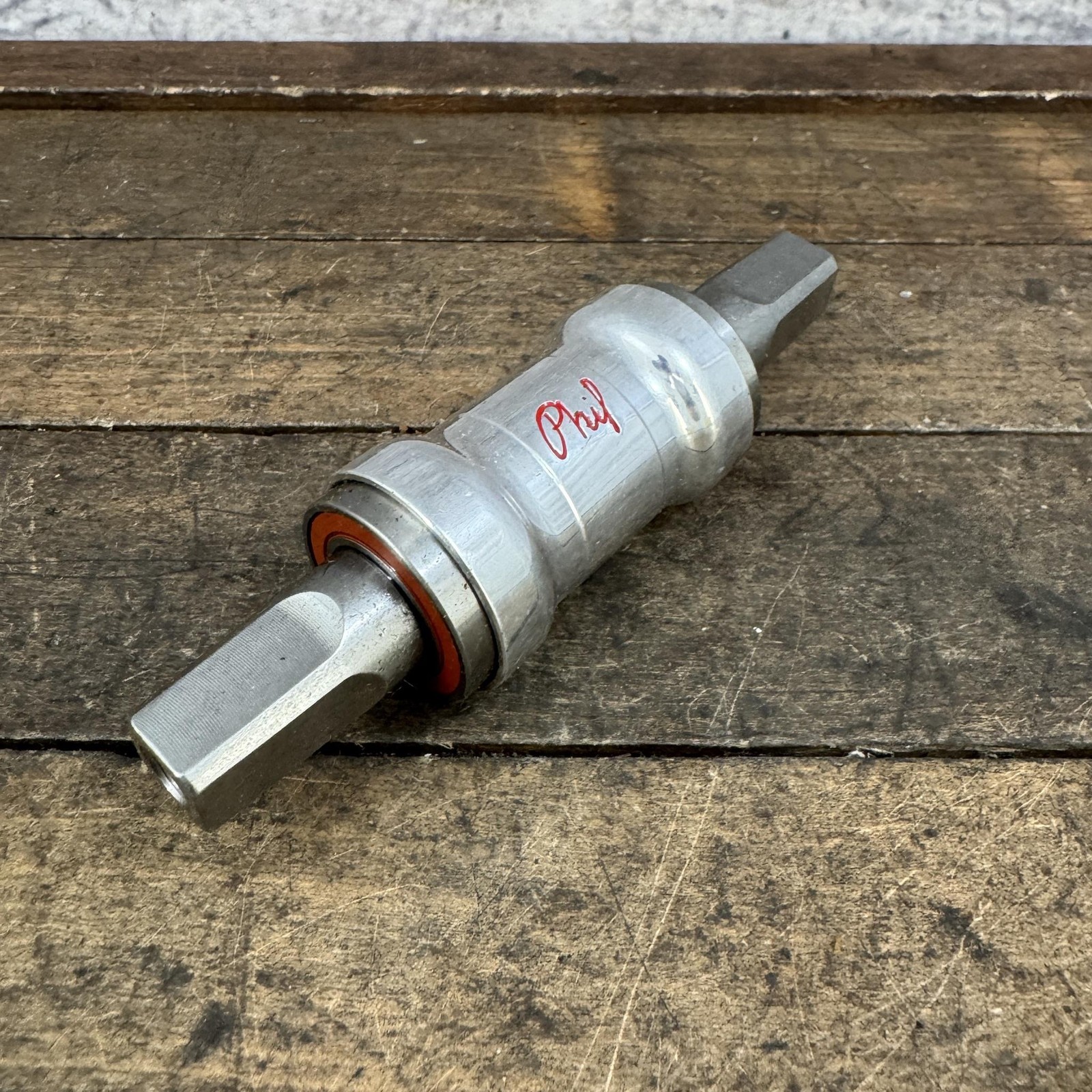Vintage Phil Wood Bottom Bracket 125mm Spindle Square Taper NOS Sealed Bearing