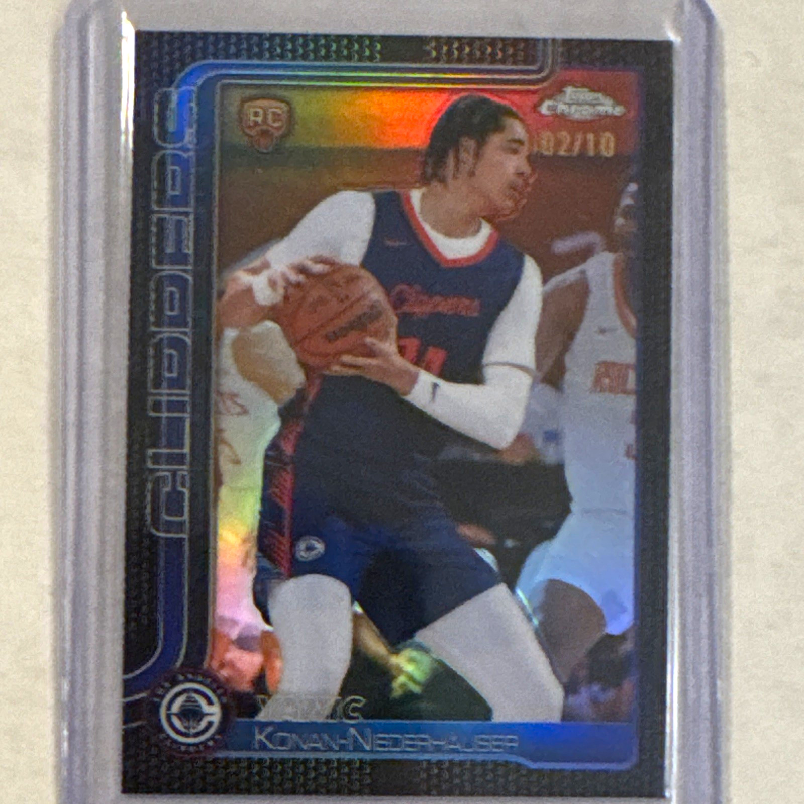 2024-25 Topps Chrome Yanic Konan-Niederhäuser RC Los Angeles Clippers #280 /10