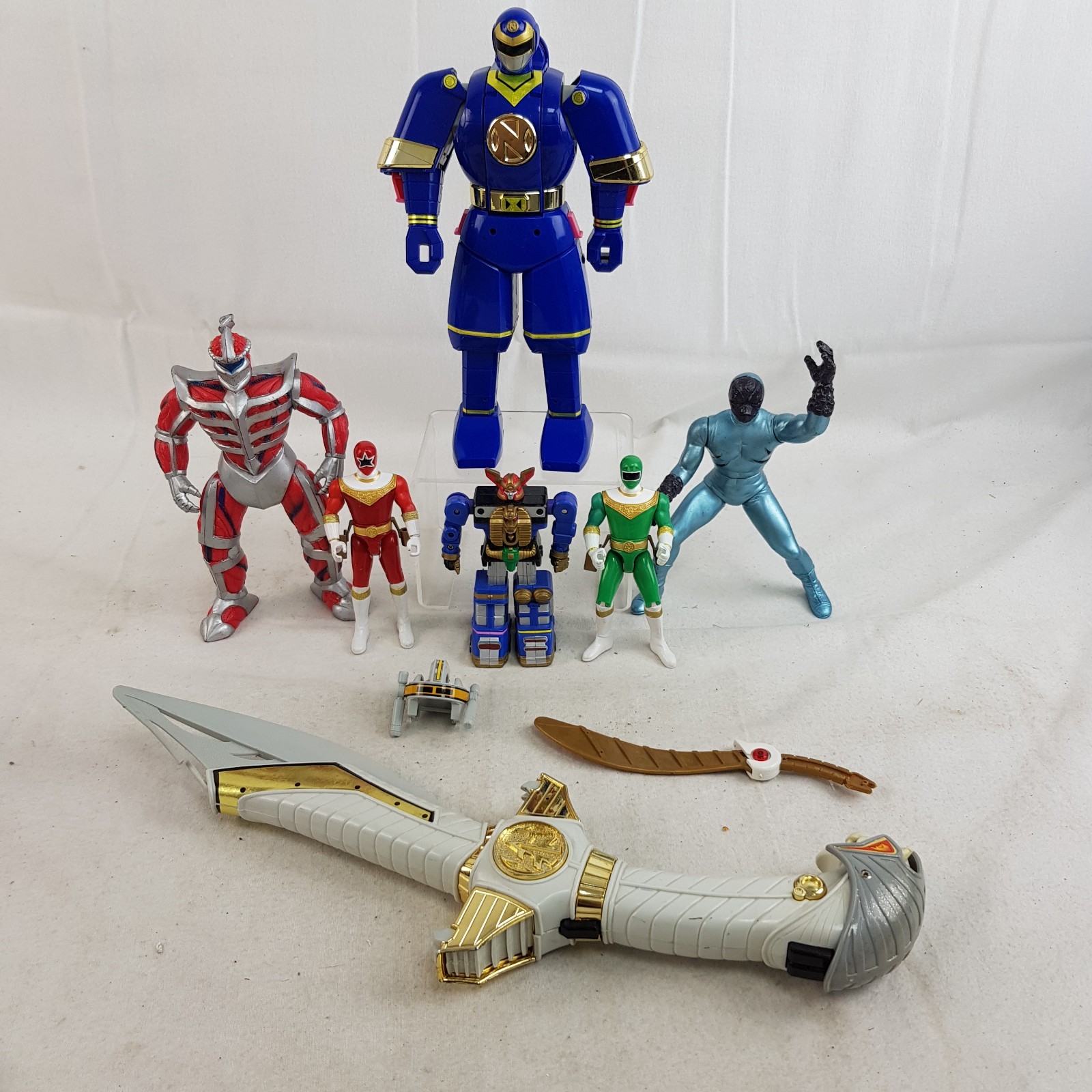 Vintage 1995 Bandai Power Rangers Figures & Sword Inc Lord Zedd Spares Lot