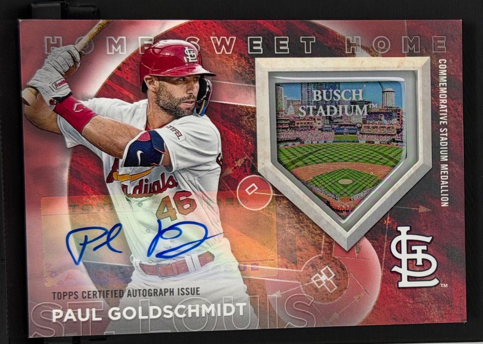2024 Topps  - Home Sweet Home Stadium Medallions Auto Paul Goldschmidt #6/10