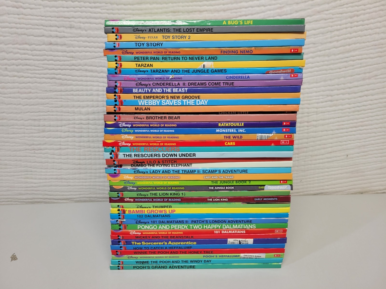 Lot Of 43 Walt Disney\'s Wonderful World Of Reading Hardcover Books Lot Of 43 Walt Disney\'s Wonderful World Of Reading Hardcover Books