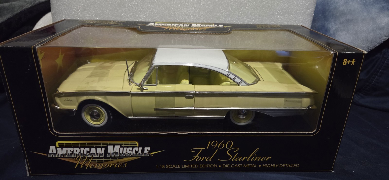 Ertl American Muscle Memories 1960 Ford Starliner Yellow 1/18 #32299 circa 2000 Ertl American Muscle Memories 1960 Ford Starliner Yellow 1/18 #32299 circa 2000