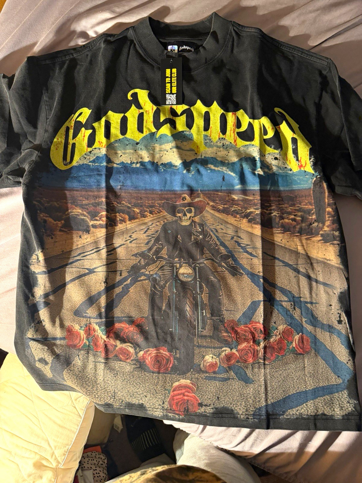 Godspeed Desert T .. Rarity collection #133 of 200. Size 2xl . Hard to find art Godspeed Desert T .. Rarity collection #133 of 200. Size 2xl . Hard to find art