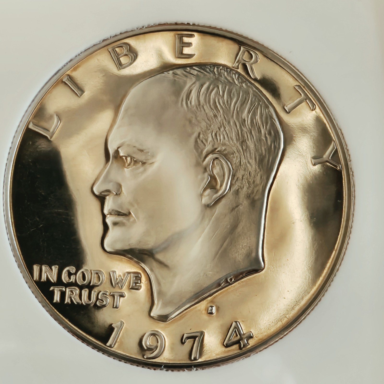 1974-S PROOF Silver Eisenhower Dollar 1 PR70 DCAM 