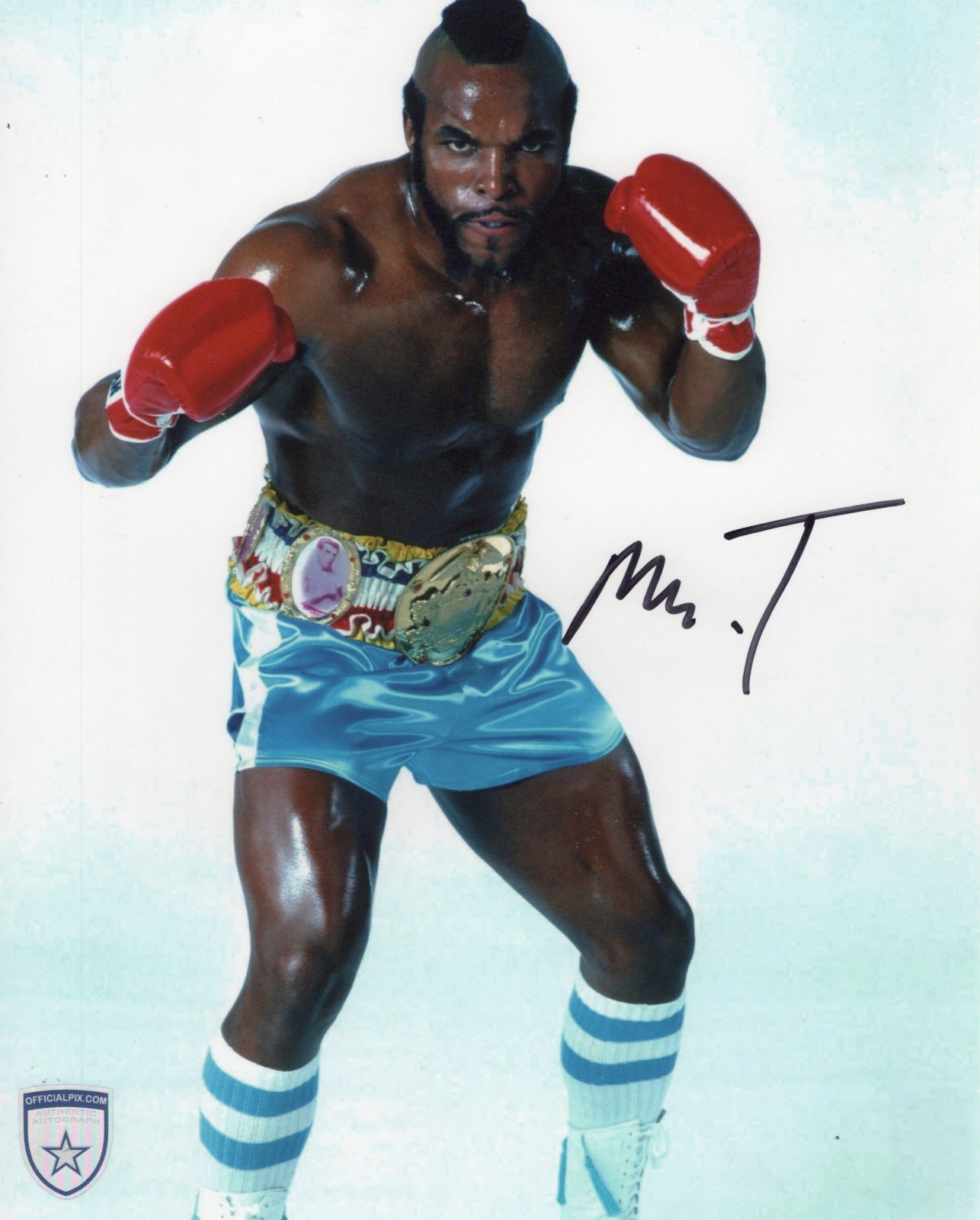 Signed Mr. T Rocky 3 Clubber Lang 8x10 w/ Official Pix COA