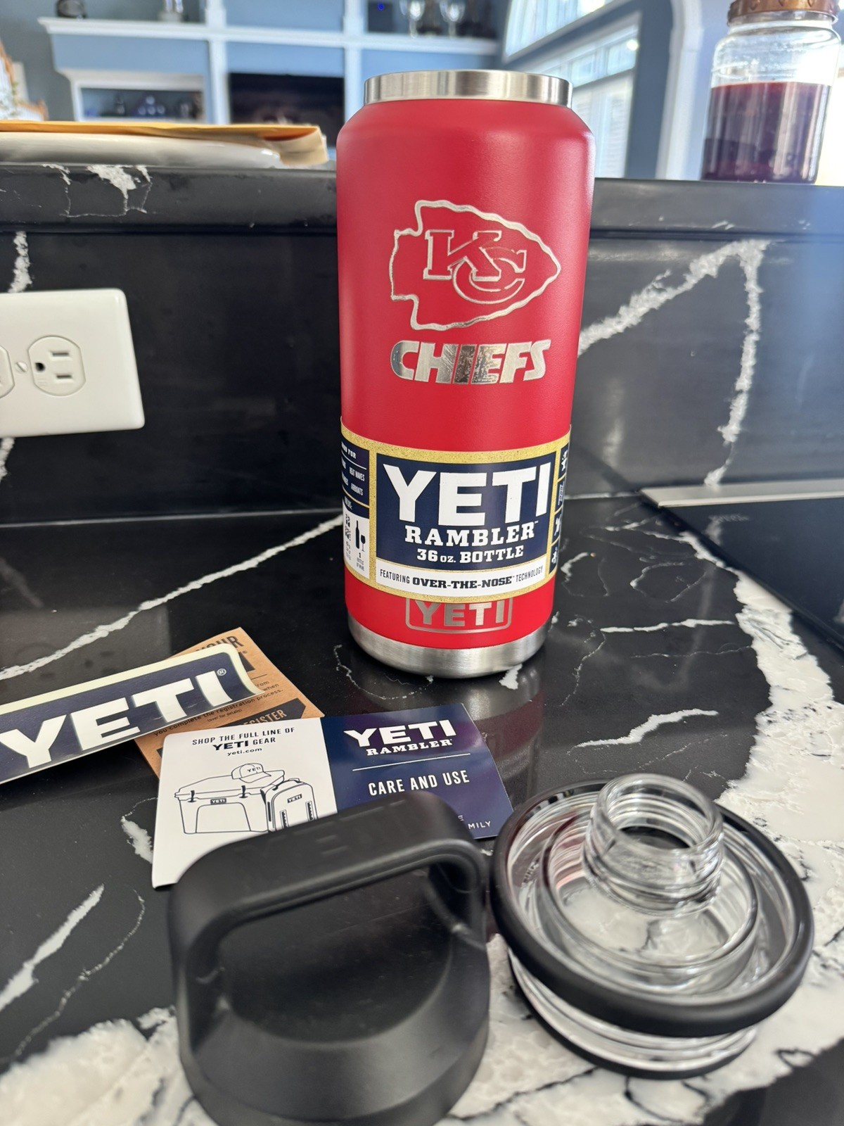 Kansas City Chiefs 2026 YETI Rambler 36oz Chug NFL Football Exclusive Mahomes