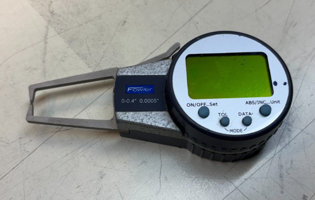Fowler Outside Caliper Gauge , range 00-.40,  .0002