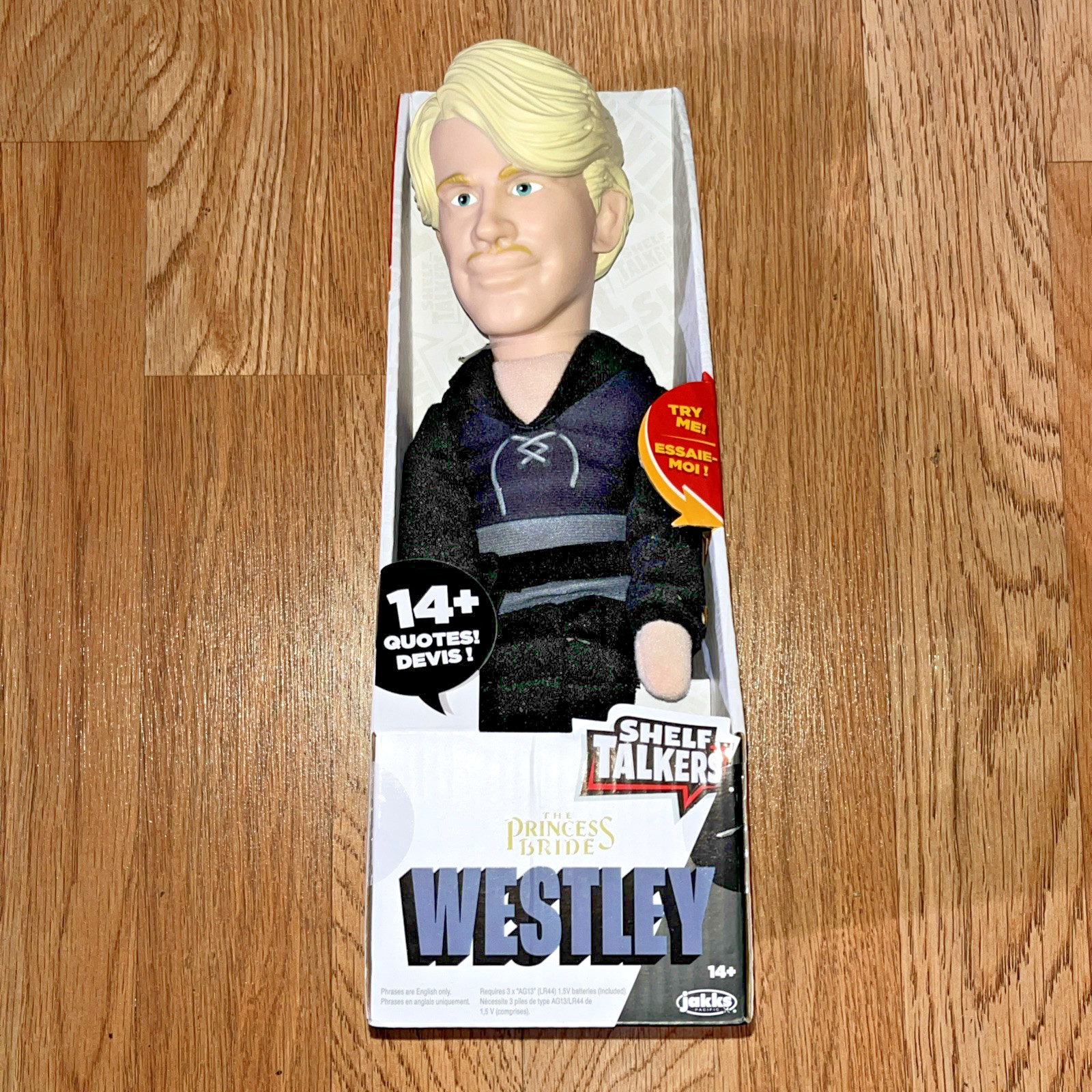 Westley Shelf Talkers The Princess Bride Talking Doll Jakks Pacific 14+ Quotes