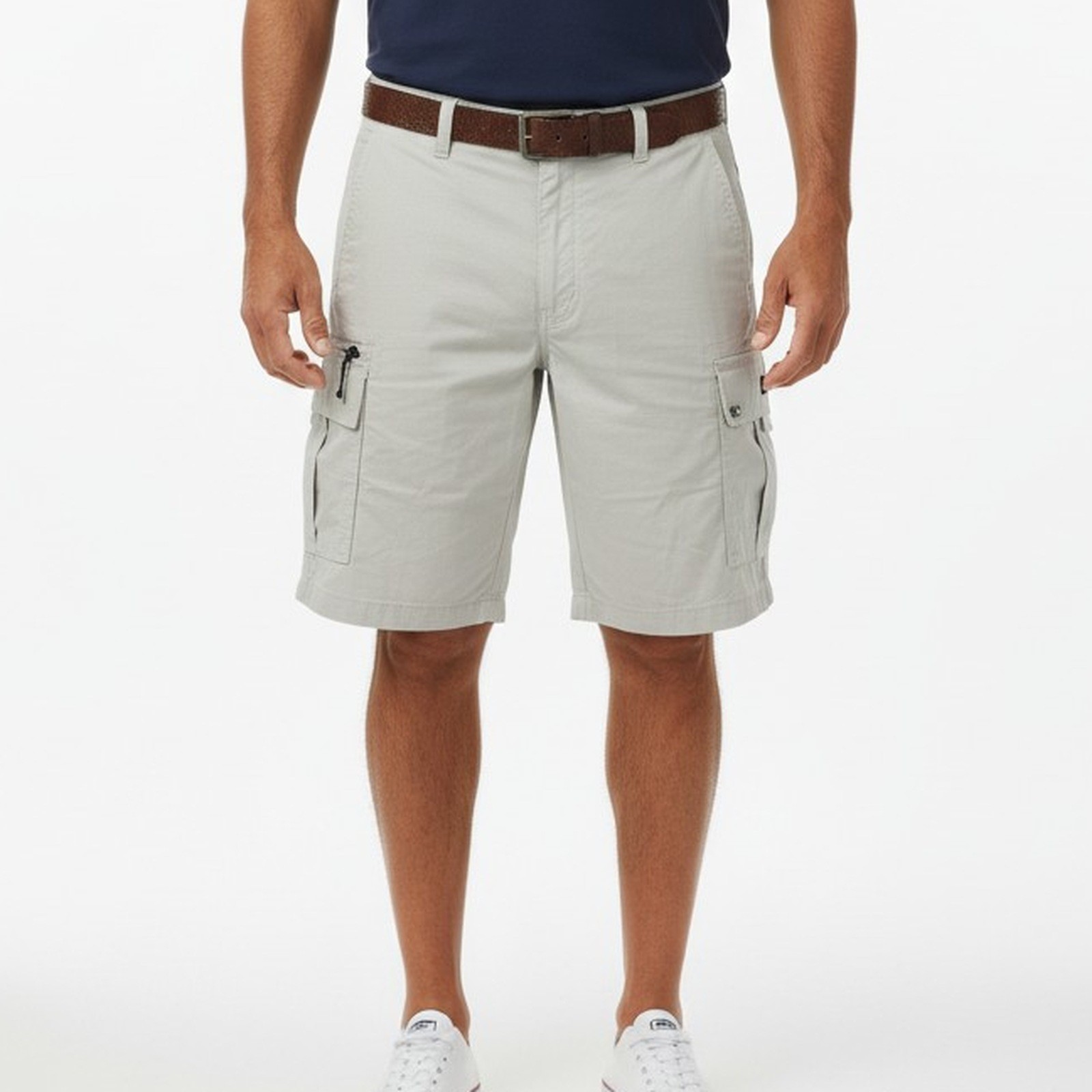 Quiksilver Waterman NWT Maldive Atoll Cargo Shorts Mens 36 Silver Birch 9 Inch