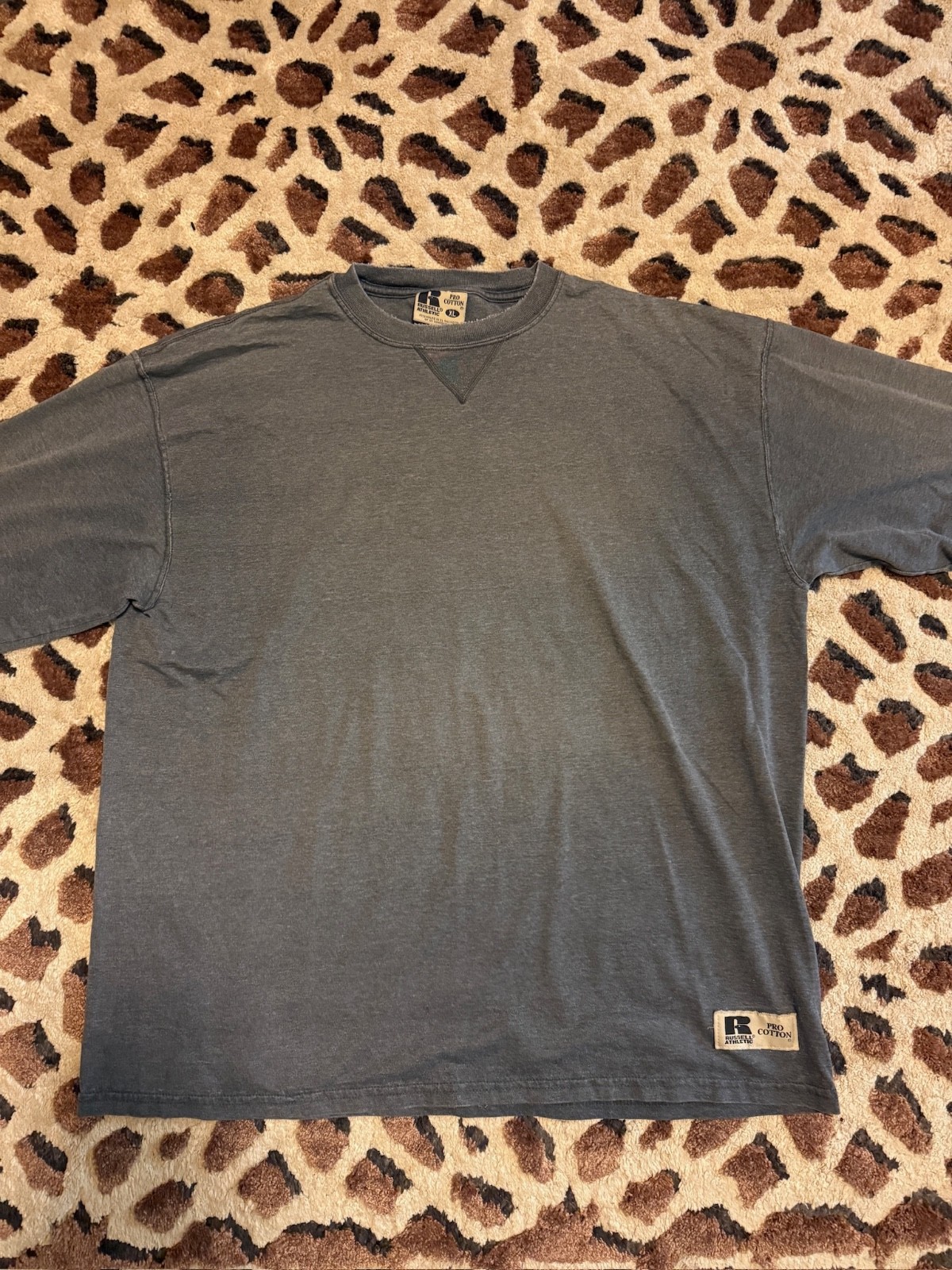 Russell Athletic Men\'s Grey and Blue Sweatshirt