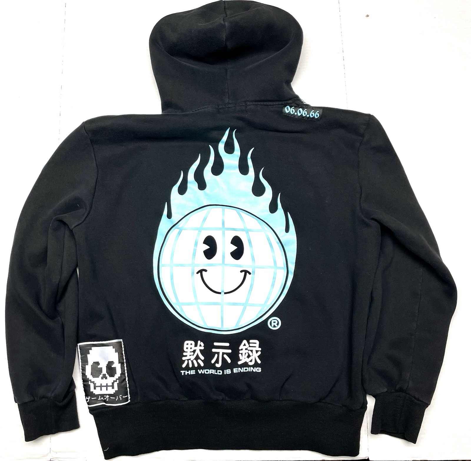 Very Cool I’m So Happy Hoodie Sweatshirt Black Size Large Japan