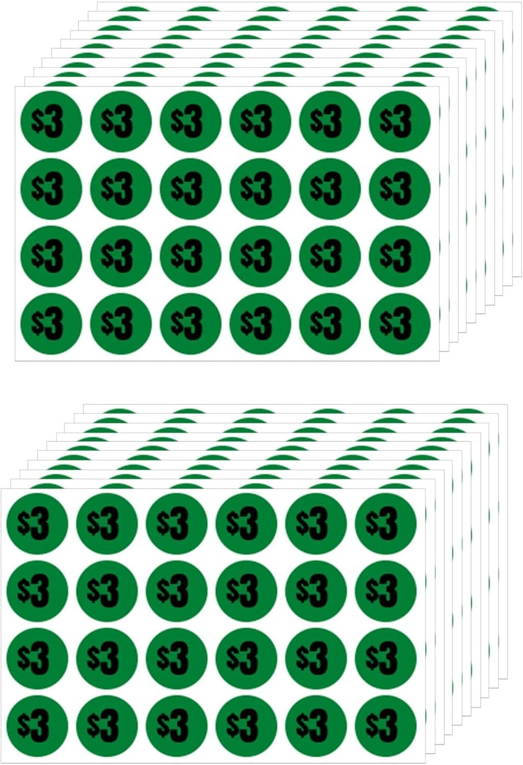 Mobiusea Creation 480Pcs 3 Dollar Price Stickers Price Tag Labels 3/4 Mobiusea Creation 480Pcs 3 Dollar Price Stickers Price Tag Labels 3/4