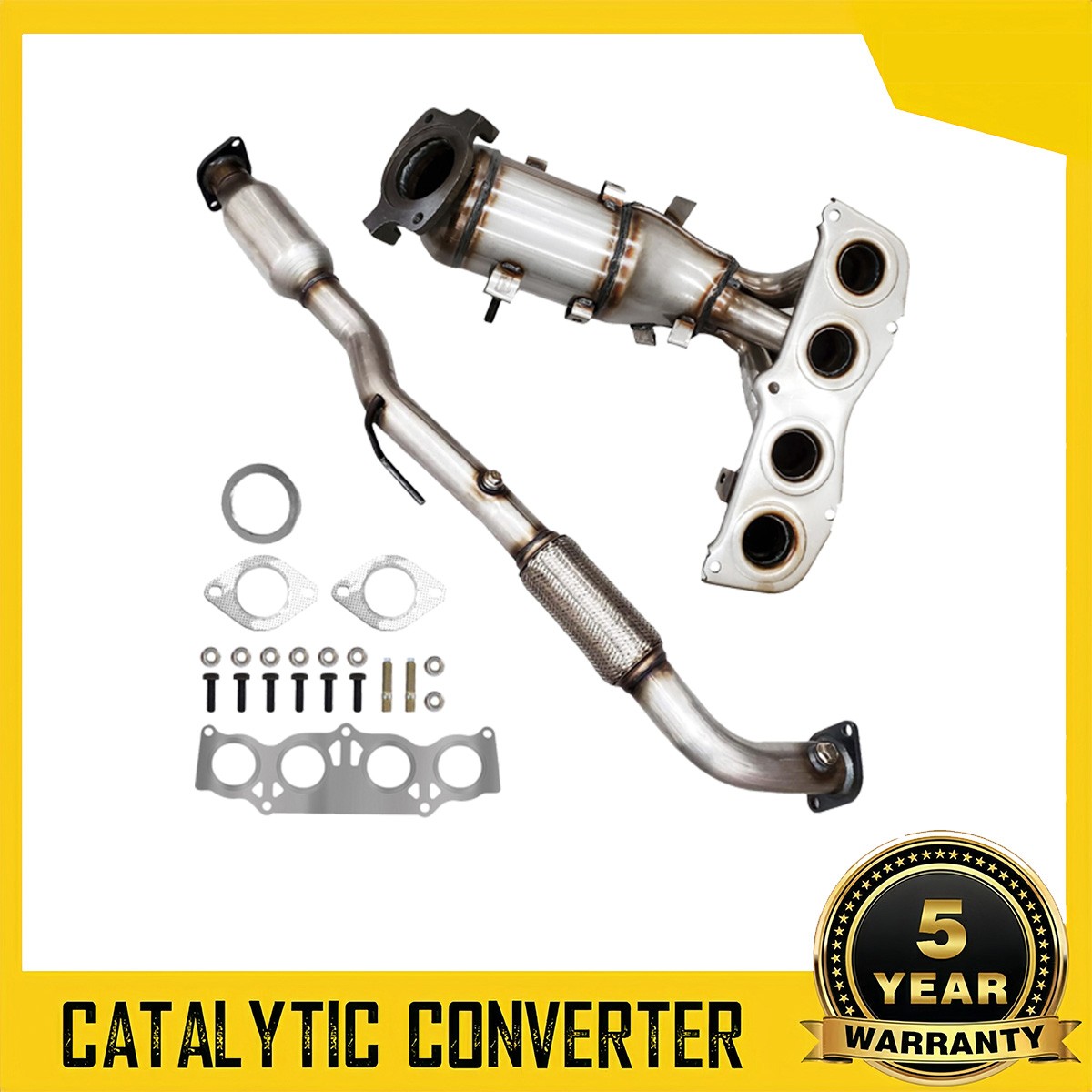 Front & Rear Catalytic Converter For 2002 - 2006 Toyota Camry 2.4L l4 EPA 2PCS