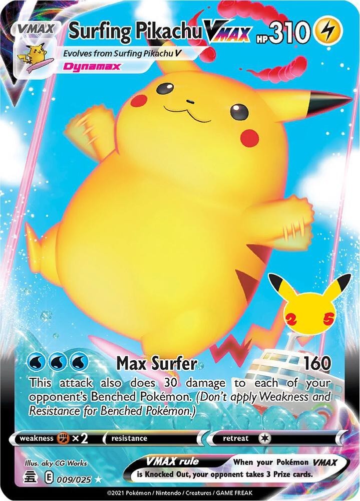 Surfing Pikachu VMAX - Celebrations (CLB) Surfing Pikachu VMAX - Celebrations (CLB)
