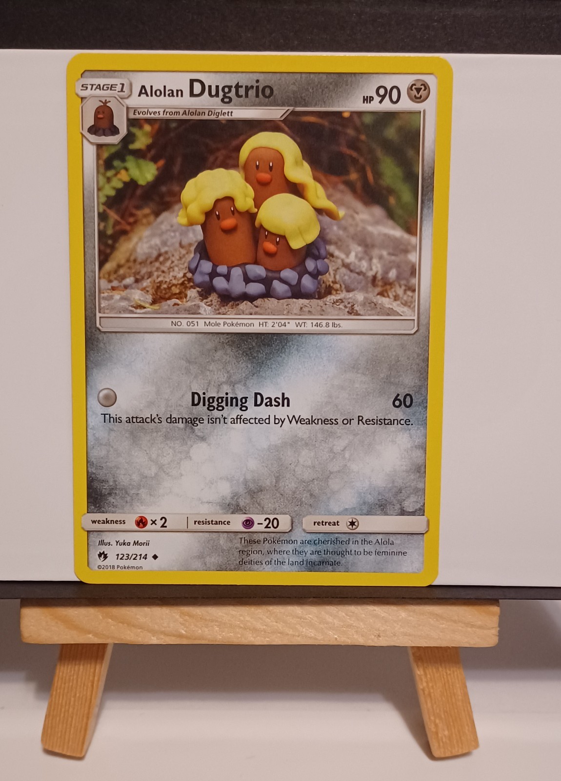 Alolan Dugtrio 123/214 SM - Lost Thunder Uncommon Pokemon LP