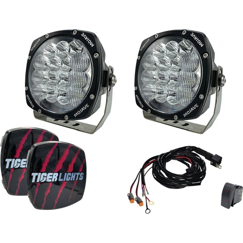 LED Racing Light Kit - 13000 Lumens, Heavy-Duty, Spot/Flood, 12-24V LED Racing Light Kit - 13000 Lumens, Heavy-Duty, Spot/Flood, 12-24V