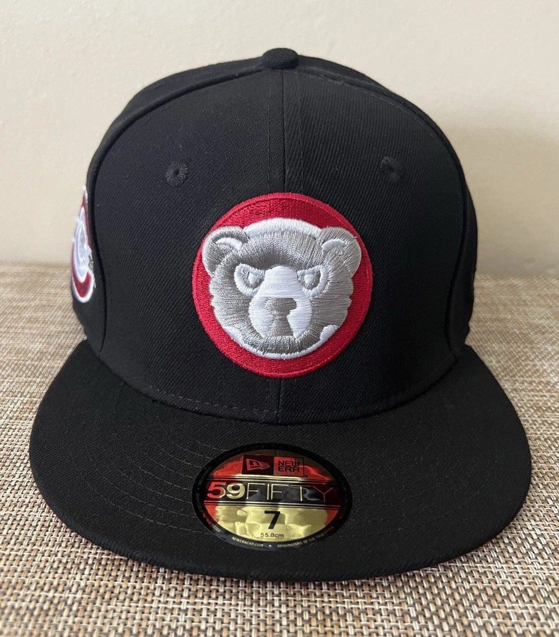 New Era MLB Chicago Cubs Black/Red/Silver 59FIFTY Fitted Hat 7 BNWT BS