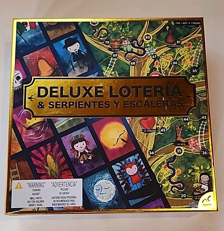 Deluxe Loteria Serpientes y Escaleras Family Board Game Snakes & Ladders NEW