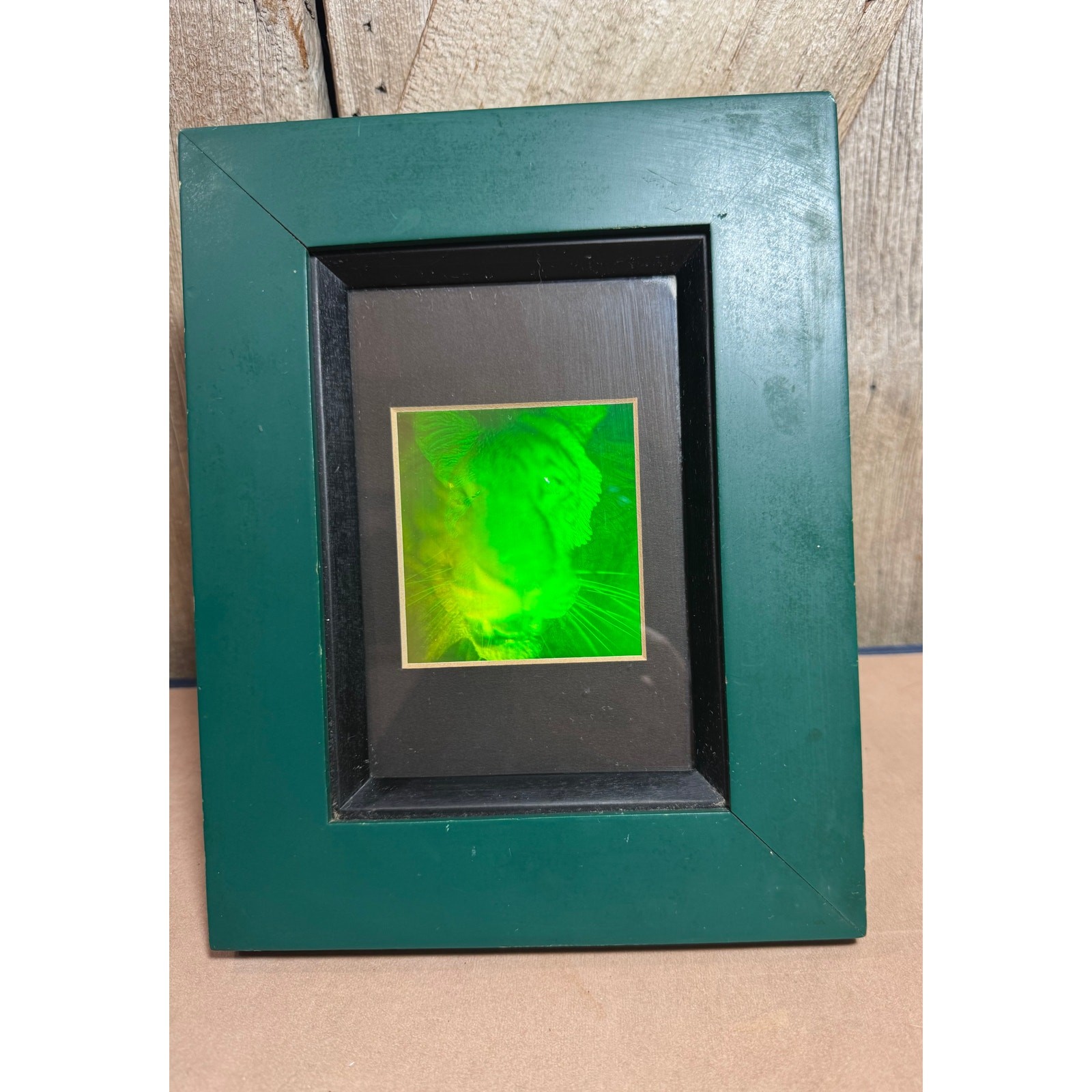 3D Jaguar 2-Channel Hologram Picture Framed Collectible Photopolymer Type Film 3D Jaguar 2-Channel Hologram Picture Framed Collectible Photopolymer Type Film