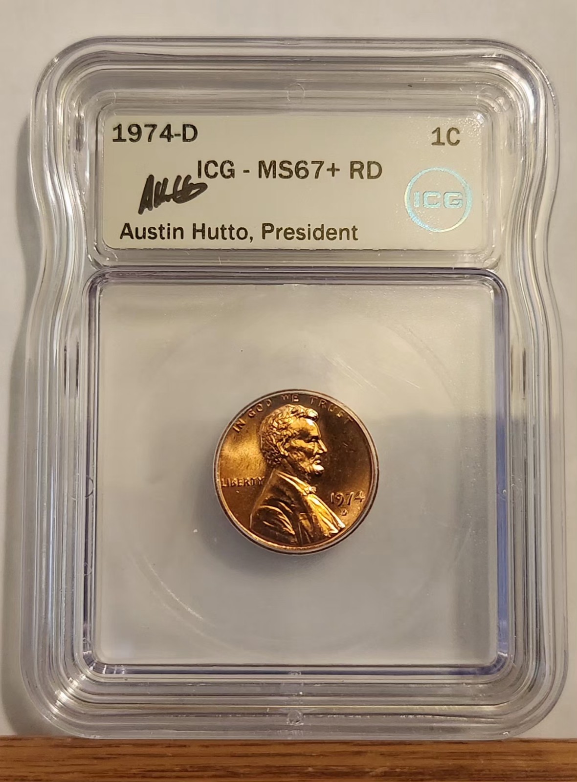 1974-D Lincoln Memorial Cent MS67+ PLUS RD ICG 1974-D Lincoln Memorial Cent MS67+ PLUS RD ICG