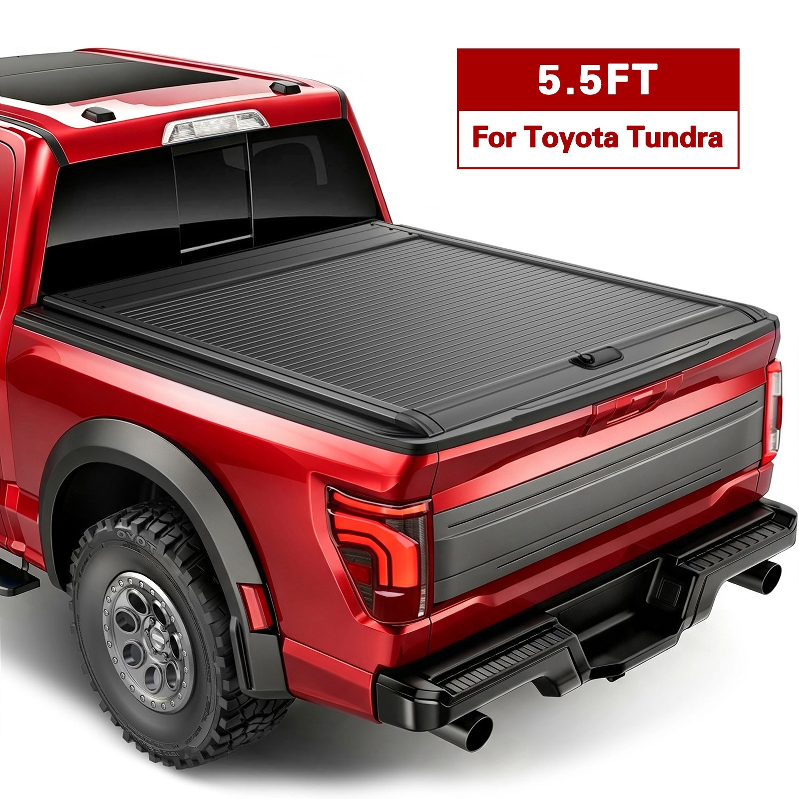 For 2014-2026 Toyota Tundra 5.5Ft Bed Hard Retractable Truck Bed Tonneau Cover For 2014-2026 Toyota Tundra 5.5Ft Bed Hard Retractable Truck Bed Tonneau Cover