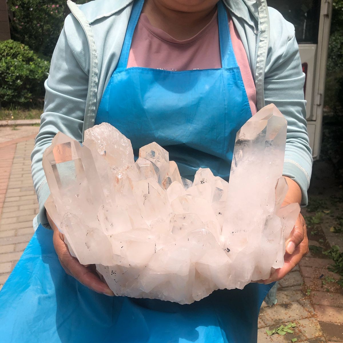 36.85LB Natural Clear Quartz Crystal Cluster Raw Mineral specimen Healing 36.85LB Natural Clear Quartz Crystal Cluster Raw Mineral specimen Healing