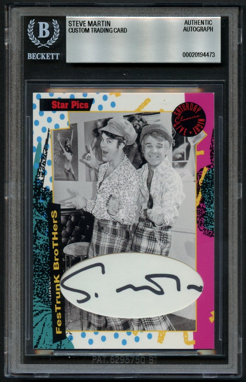 Steve Martin signed autograph Two Wild & Crazy Guys Custom Cut Card BAS Slabbed Steve Martin signed autograph Two Wild & Crazy Guys Custom Cut Card BAS Slabbed